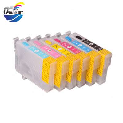 Ocinkjet T2431 - T2436 Refillable Ink Cartridge With Chip For Epson Expression Photo XP 750 850 950 860 55 760 960